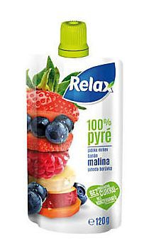KUBÍK Relax Pyré 100 % malina 12 x 120 g