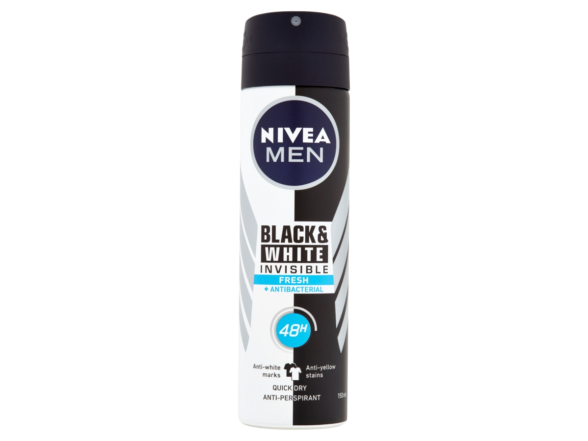 NIVEA Men Black&White antiperspirant sprej pánsky 150 ml