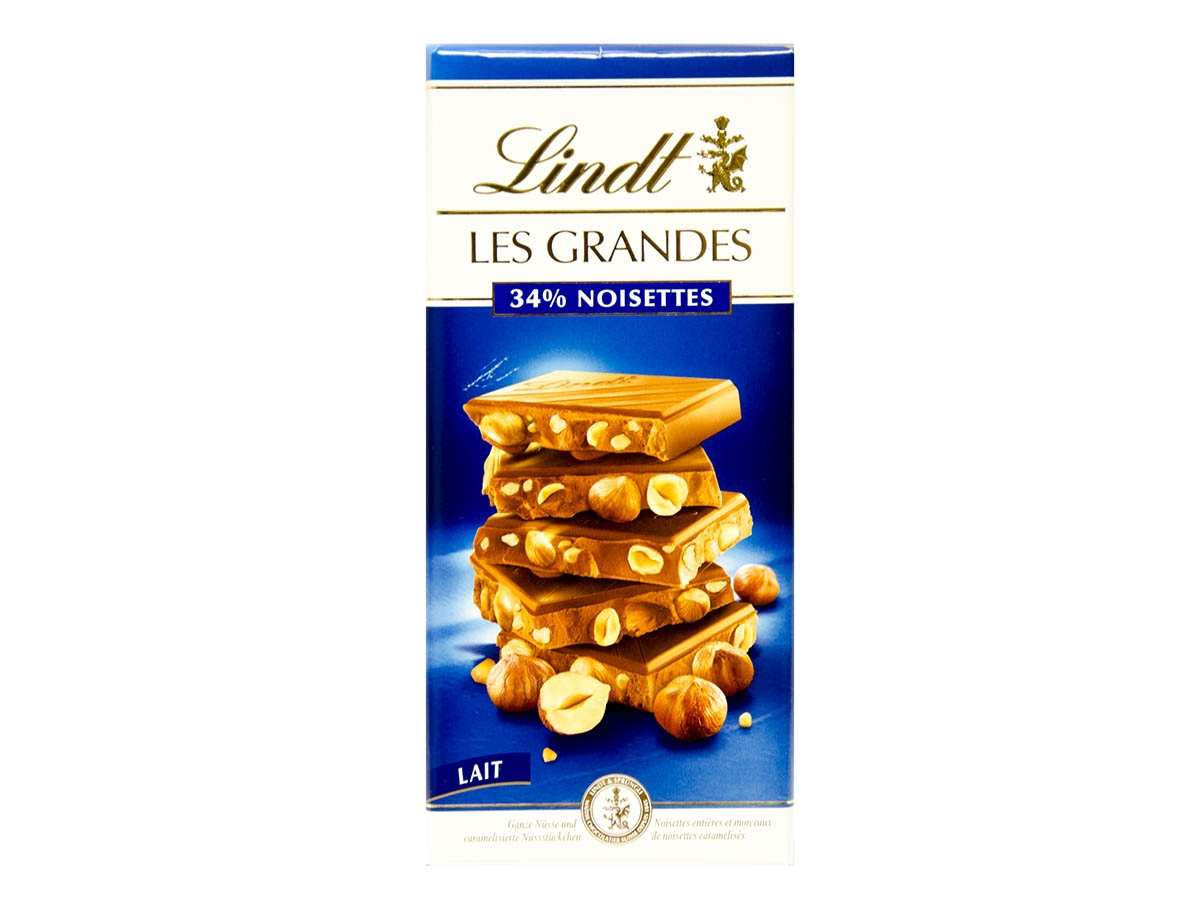 Lindt Grandes Čokoláda mliečna s mandľami 150 g