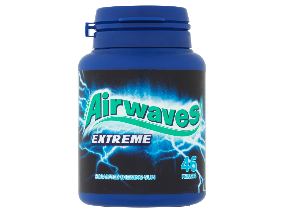 Airwaves Extreme žuvačky eukalyptus 64 g dóza