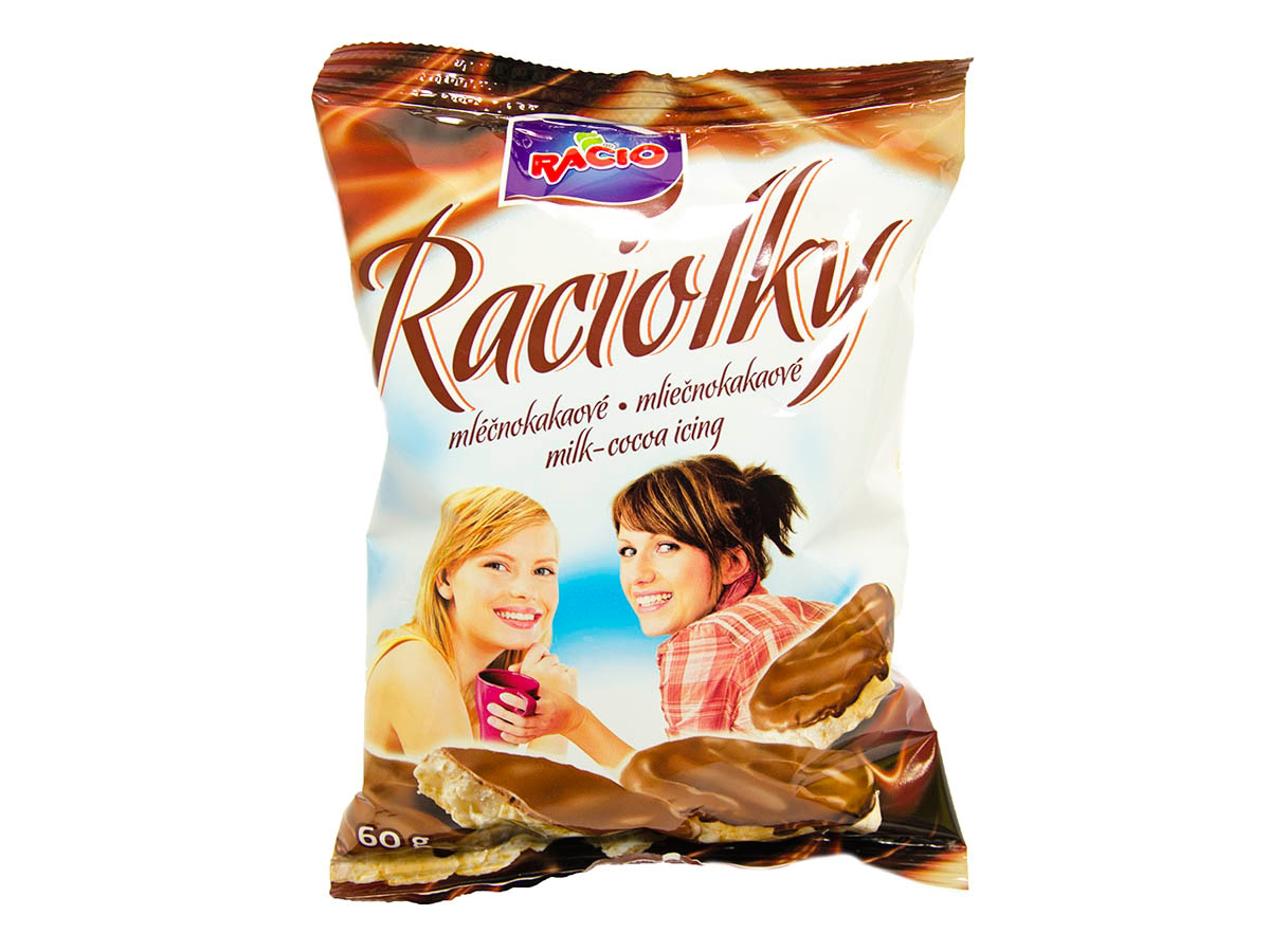 RACIO Raciolky mliečno- čokoládové 60 g