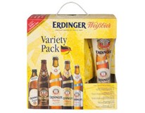 Erdinger pivo variety pack 5x500 ml SKLO + pohár