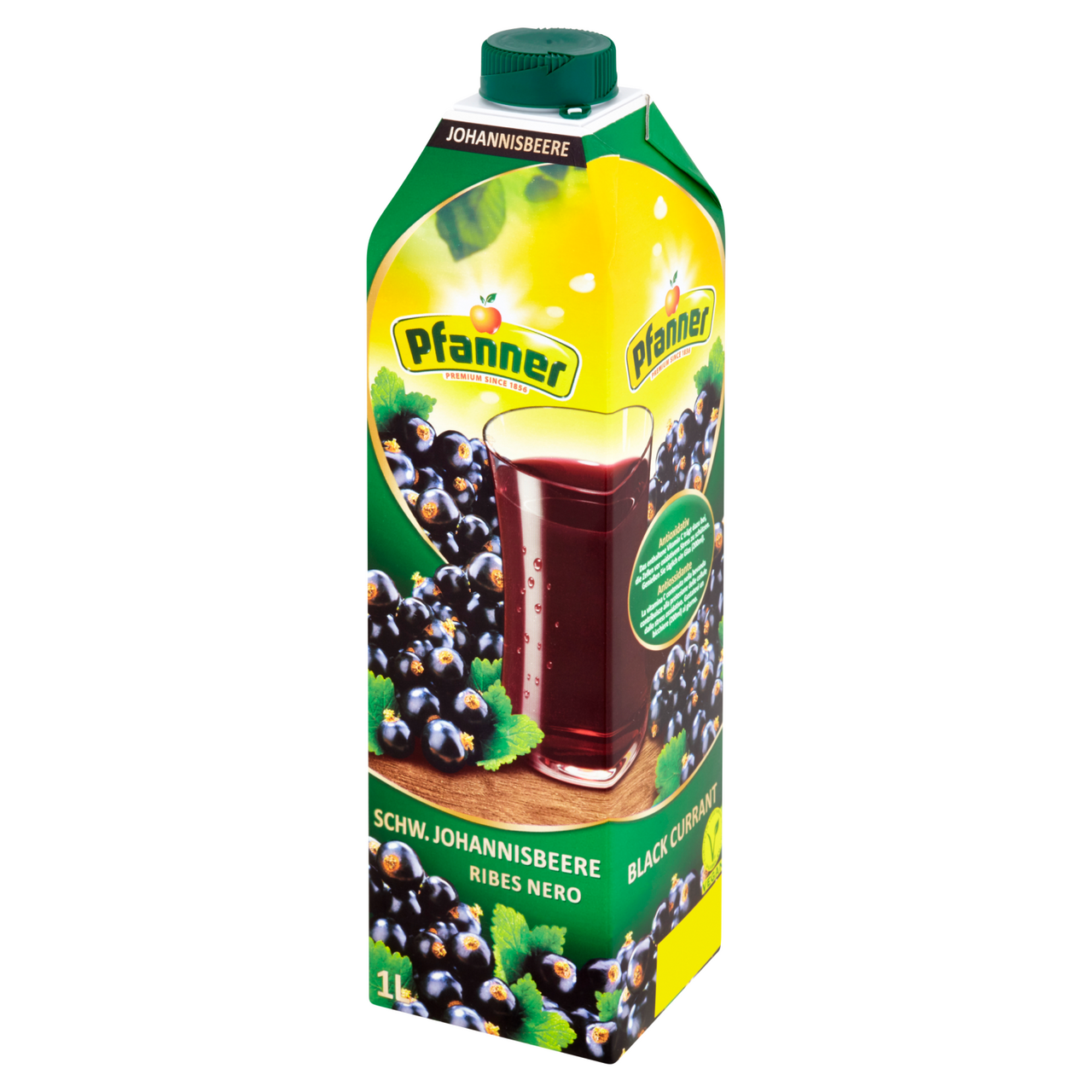 Pfanner čierna ríbezľa 25 % džús 1 l