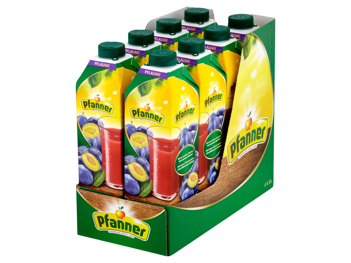 Pfanner nektár slivka 25 % 8 x 1 l