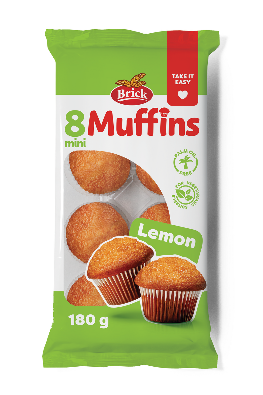 BRICK Muffiny mini citrónové 180 g
