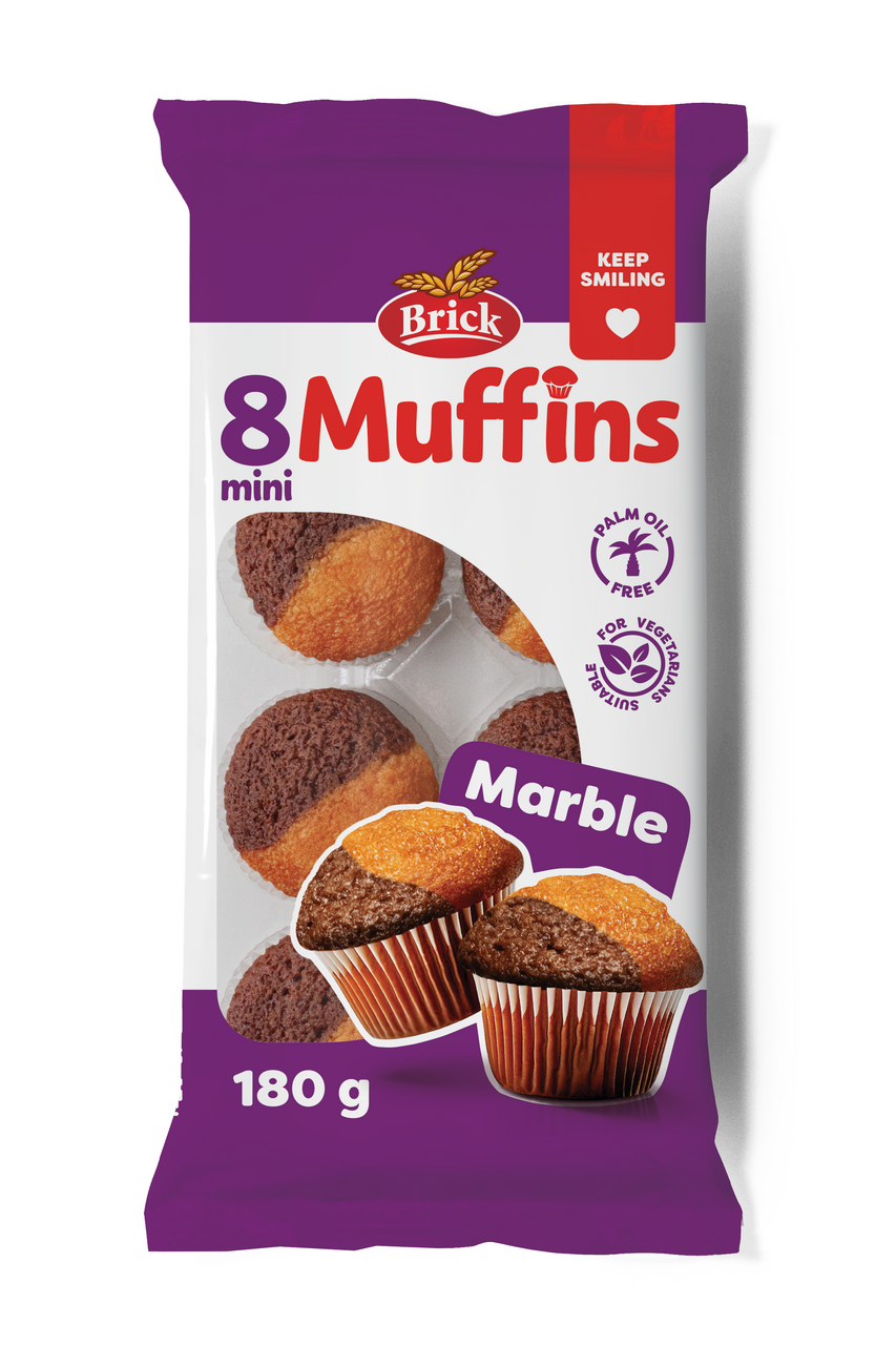 BRICK Muffiny mini mramorové 180 g