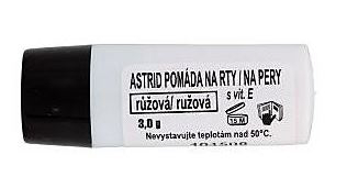 Astrid Pomáda na pery ružová s vitamínom E 10 x 3 g