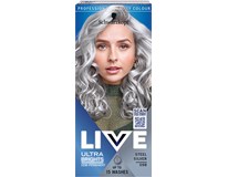 Schwarzkopf Color Live Ultra Brights 98 oceľovo strieborná farba na vlasy 1x1 ks