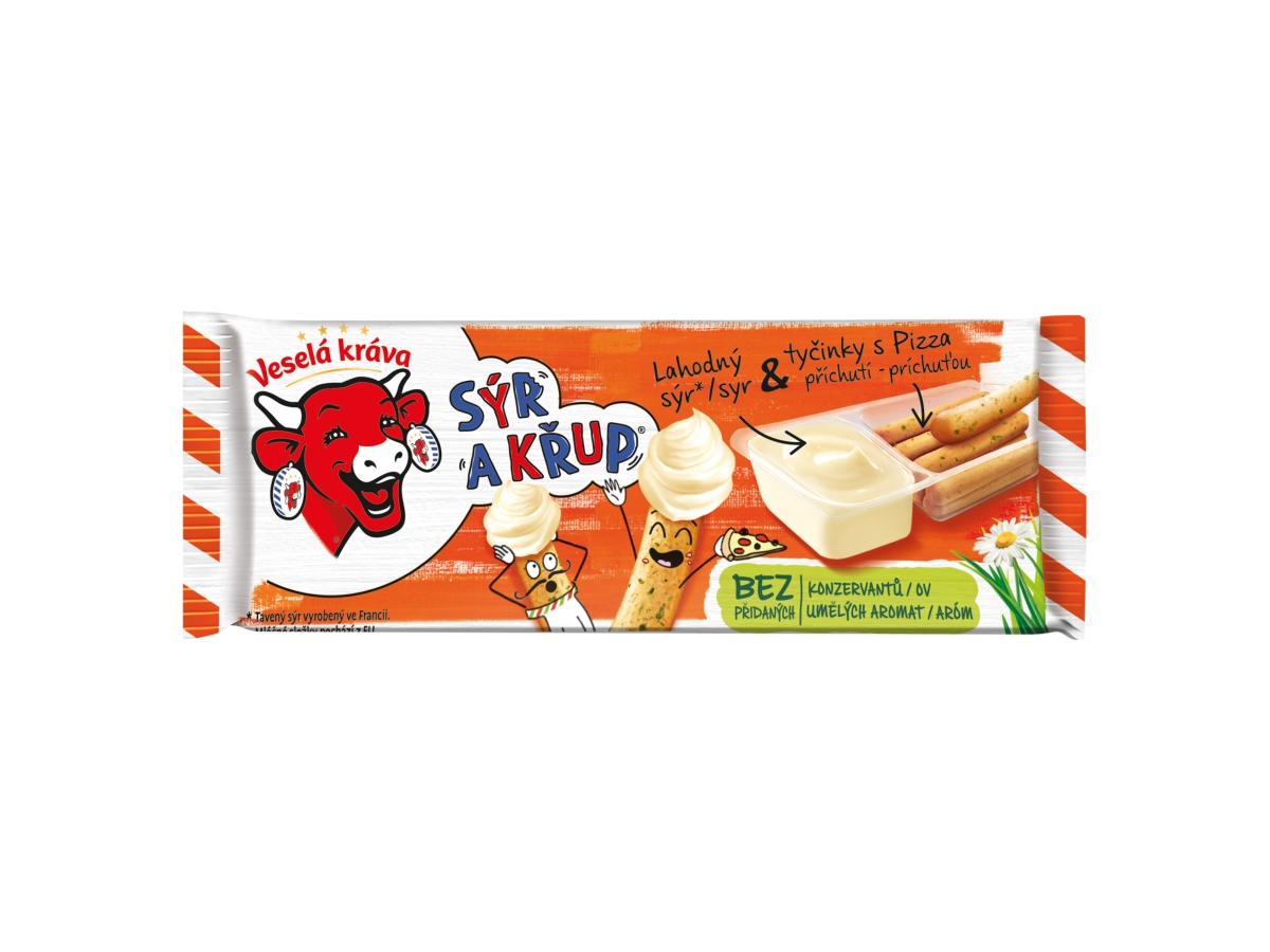 Veselá kráva Sýr a křup pizza chlad. 35 g