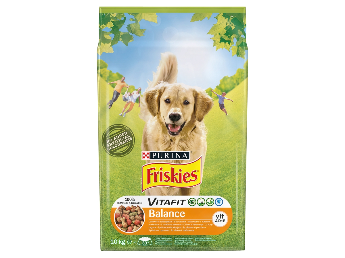 Friskies Balance s kuracím mäsom a zeleninou 10 kg