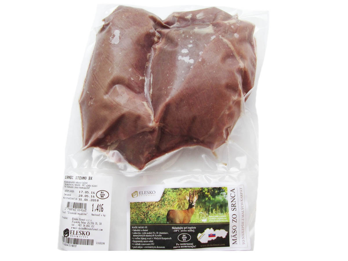 Elesko Srnčie stehno bez kosti mraz. váž. cca 1 kg