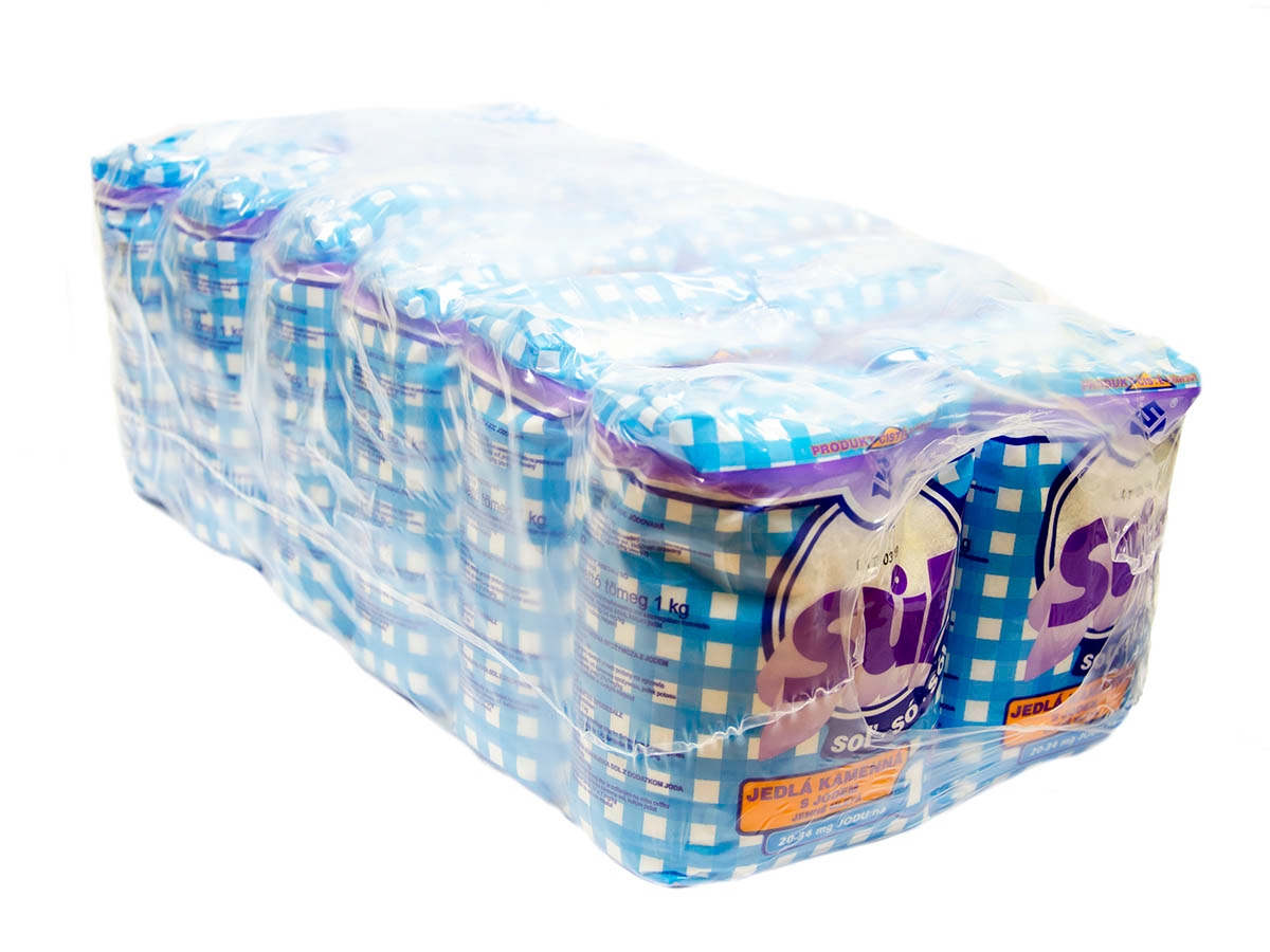 Soľ kamenná jedlá s jódom 12 x 1 kg