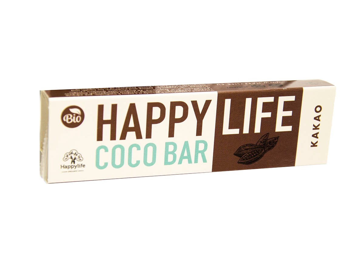 HAPPYLIFE Tyčinka kokosová s kakaom BIO 40 g