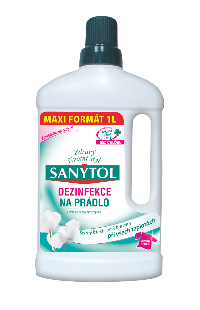 SANYTOL Dezinfekcia na prádlo (22 praní) 1 l