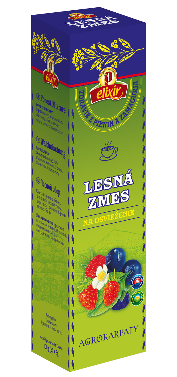 AGROKARPATY Lesná zmes na osvieženie čaj 100 g