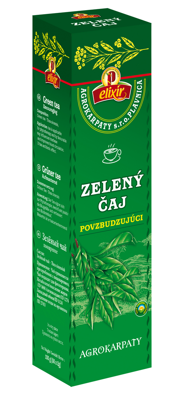 AGROKARPATY Zelený čaj povzbudzujúci 100 g