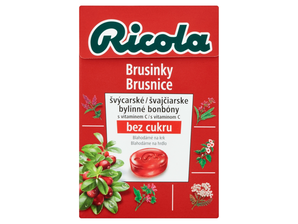 RICOLA Brusnice cukríky 40 g