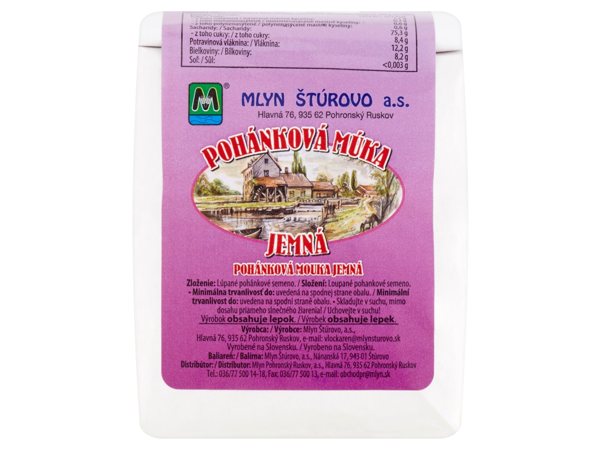 MLYN ŠTÚROVO Pohánková múka jemná 500 g
