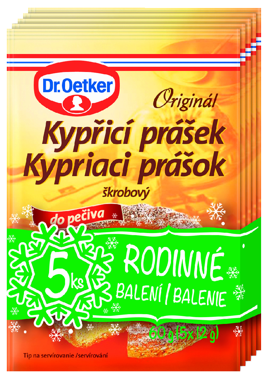 Dr. Oetker Kypriaci prášok do pečiva 5 x 12 g