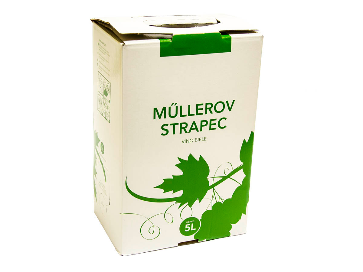 Víno Levice Müllerov strapec 5 l bag in box