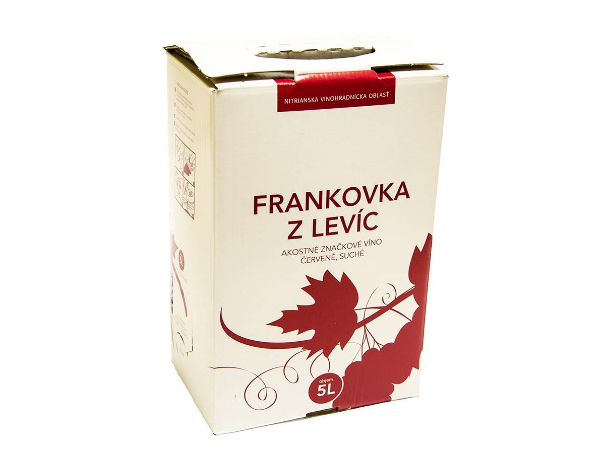 Víno Levice Frankovka modrá 5 l bag in box