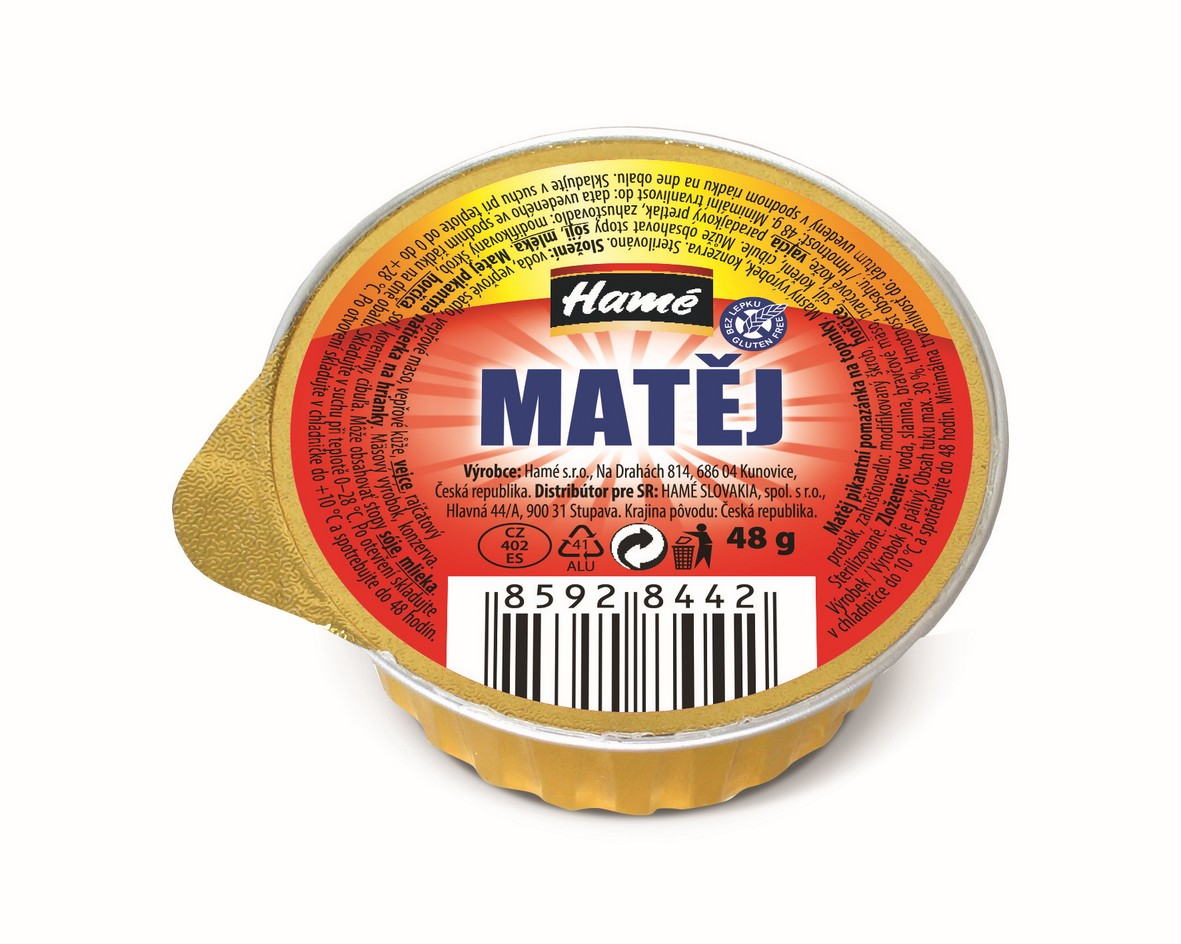 Hamé Matej paštéta 24 x 48 g