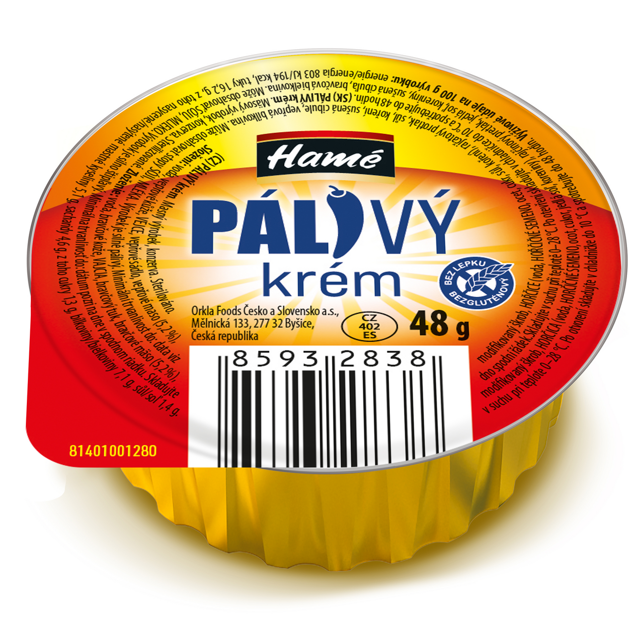 Hamé Paštéta pálivý krém 24 x 48 g