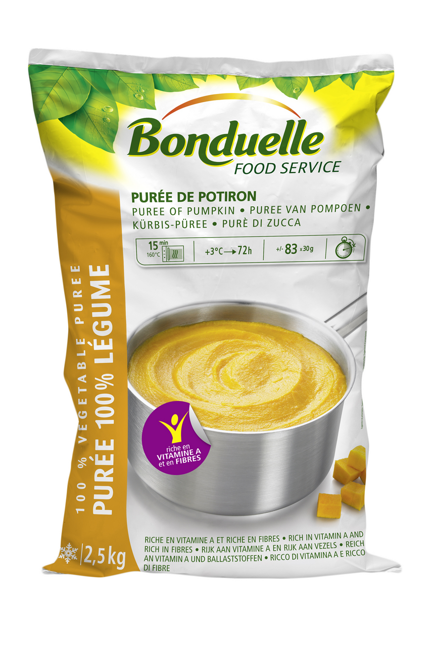Bonduelle Tekvicové pyré porcie mraz. 2,5 kg