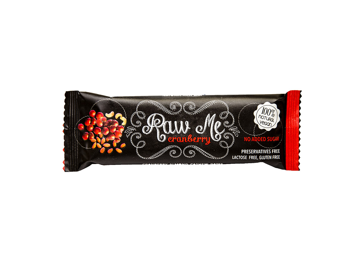 RAW ME Ovocná tyčinka brusnica 45 g