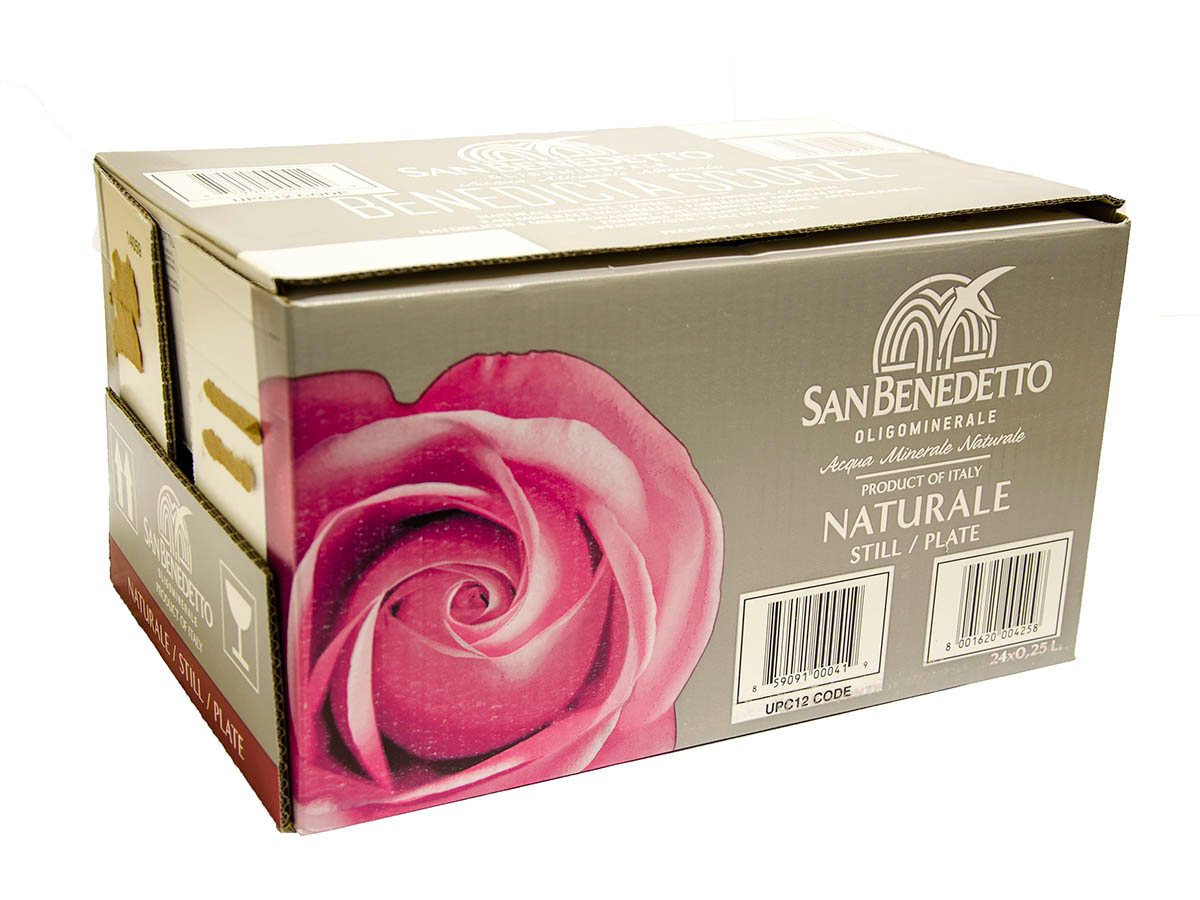 SAN BENEDETTO minerálna voda nesýtená 24 x 250 ml SKLO