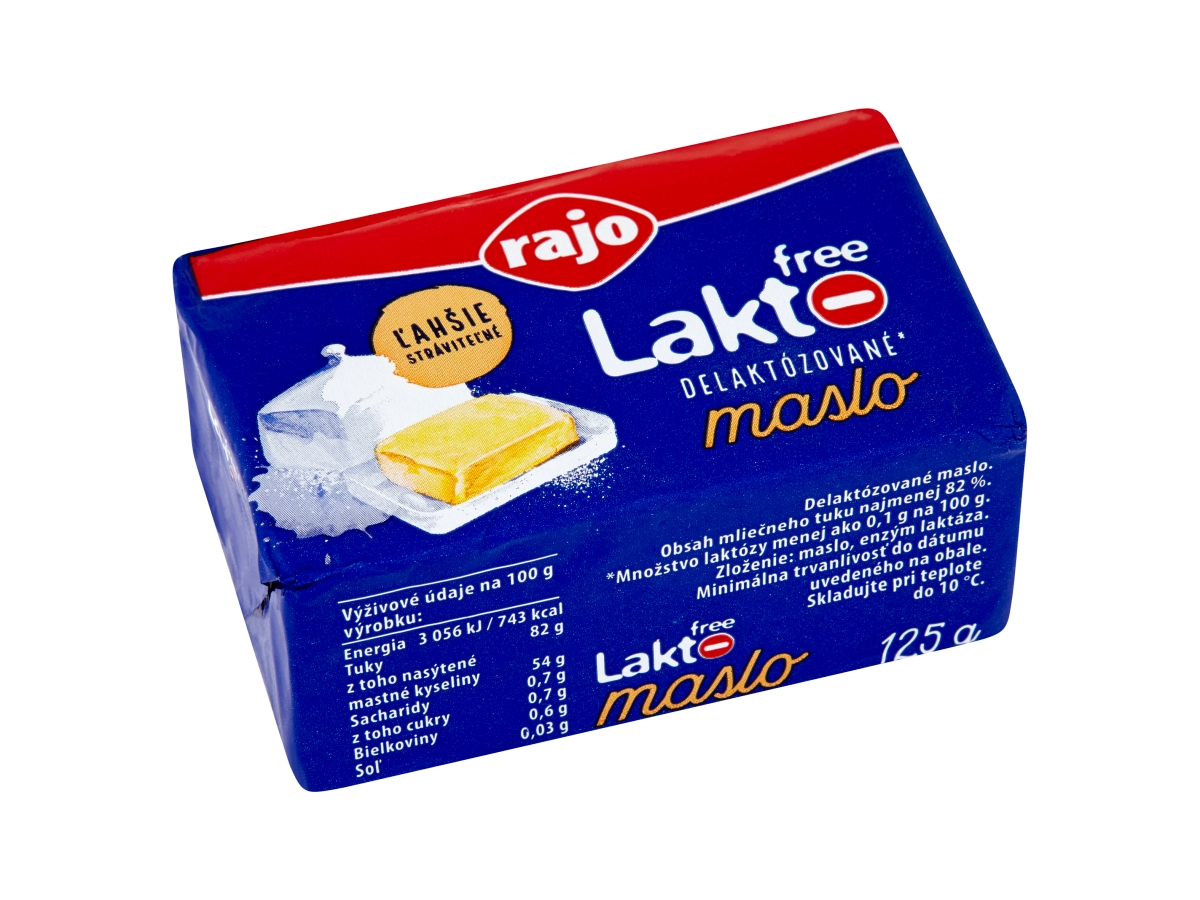 rajo Laktofree maslo delaktózované chlad. 125 g