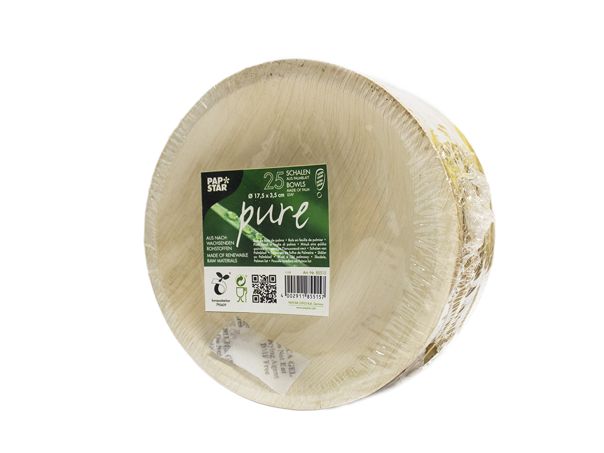 PAPSTAR pure Miska okrúhla z palmových listov 300 ml 25 ks