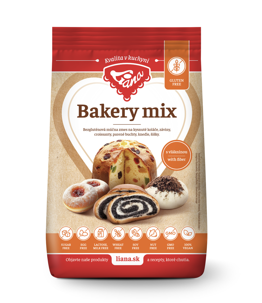 LIANA Bakery Mix bezlepková zmes 1 kg