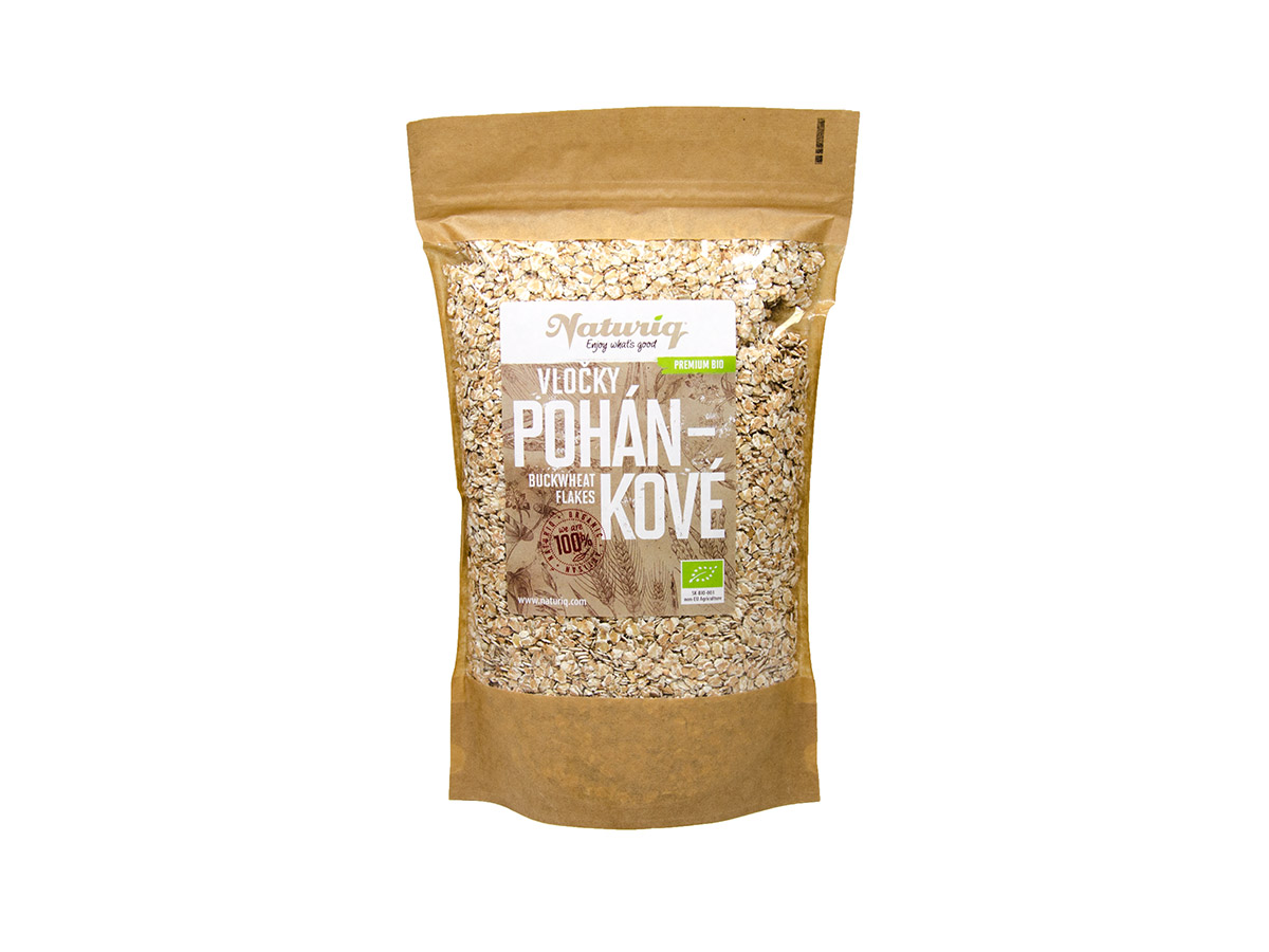 NATURIQ Pohánkové vločky BIO 500 g