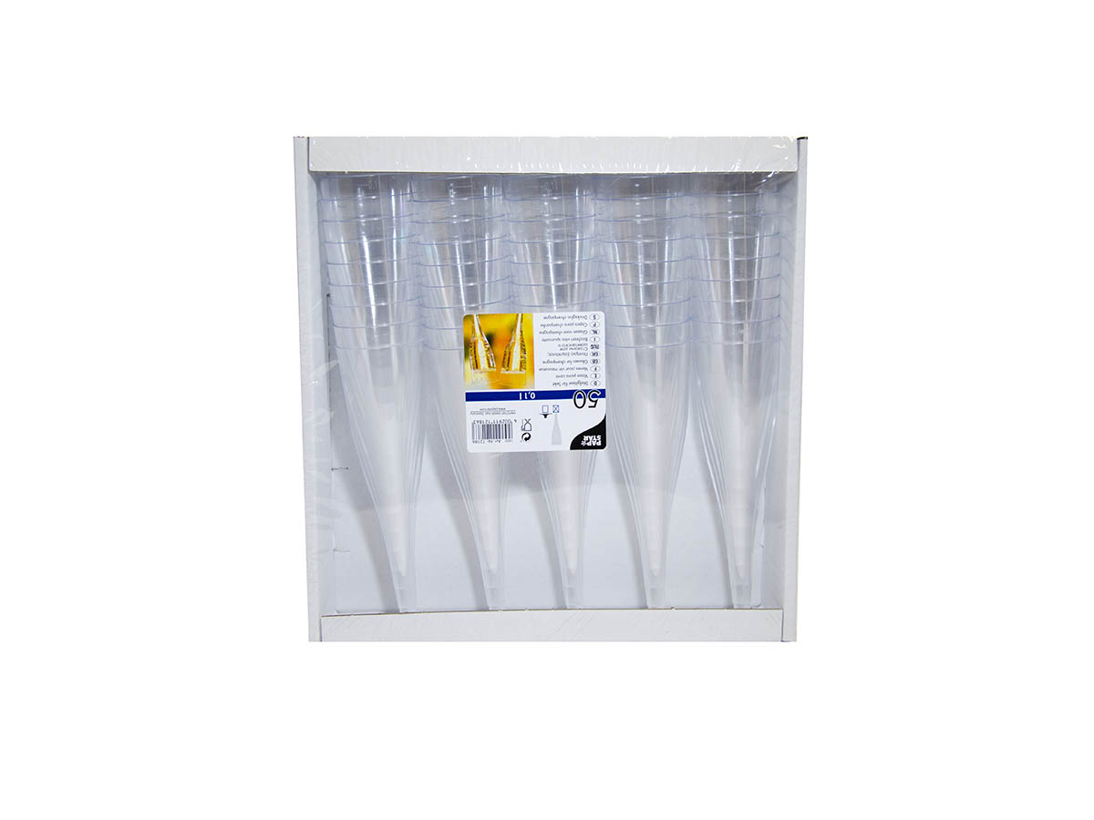 PAPSTAR Pohár na šampanské 5 x 17,5 cm ps 0,1 l 50 ks