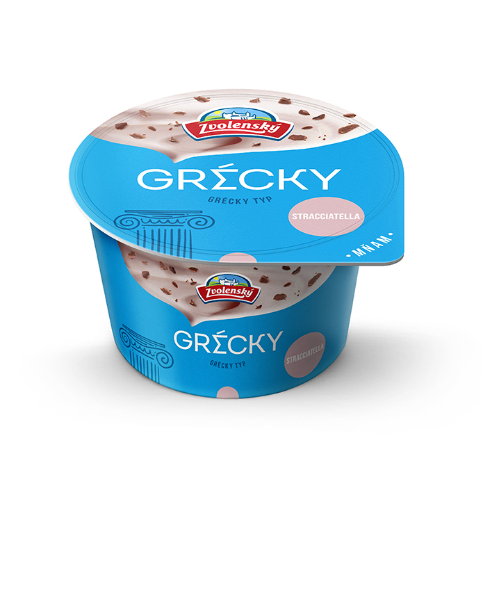 Zvolenský jogurt Gréckeho typu stracciatella chlad. 6 x 125 g
