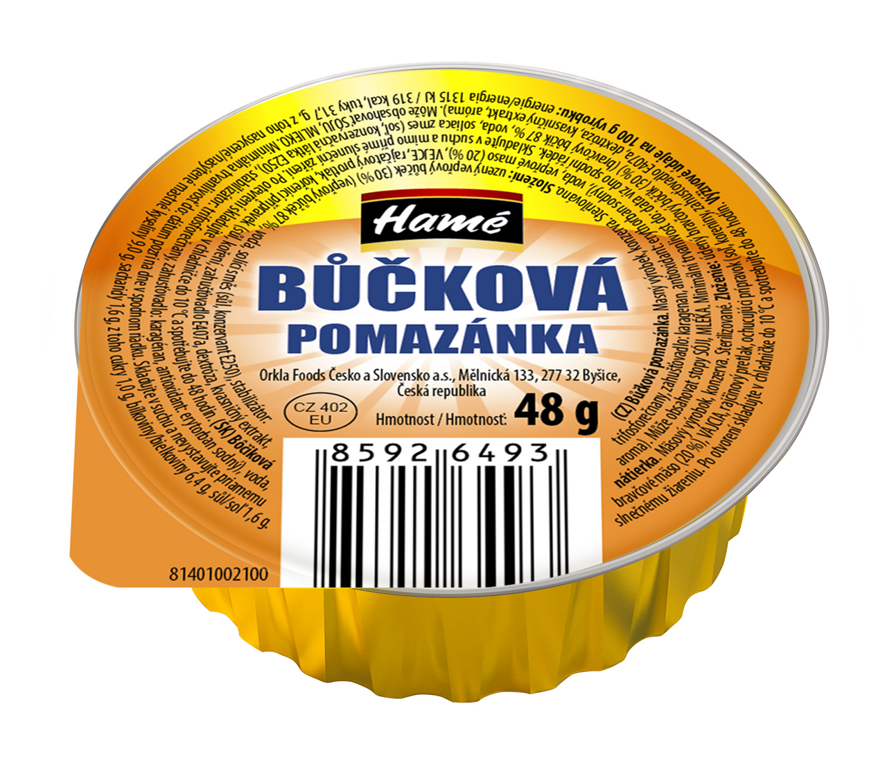 Hamé Bôčiková nátierka 24 x 48 g