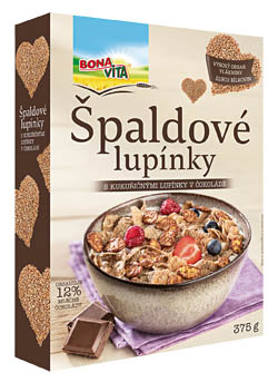 BONAVITA Špaldové lupienky čokoláda 375 g