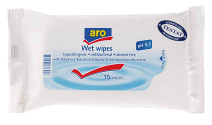 aro Pocket vlhčené utierky 15 ks