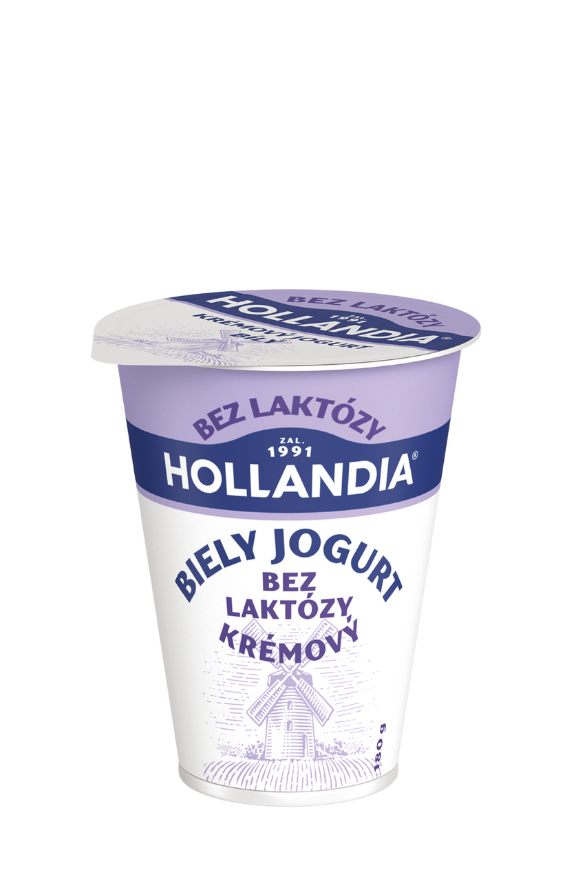 HOLLANDIA Jogurt so zníženým obsahom laktózy 0,01 % chlad. 180 g
