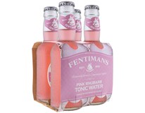 Fentimans Natural Tonic Water nápoj pink rhubarb 4x200 ml