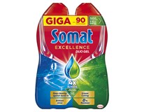Somat Excellence Grease Cutting gél do umývačky riadu (90 dávok) 1,620 l