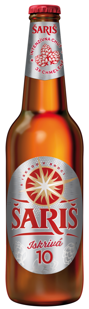 Šariš pivo 10° 20 x 500 ml SKLO