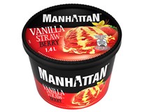 Manhattan zmrzlina vanilka a jahoda mraz. 1,4 l
