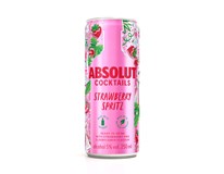 ABSOLUT Cocktails strawberry spritz 5% 250 ml vratná plechovka