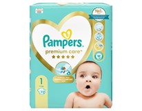 Pampers Premium Care S1 detské plienky 72 ks