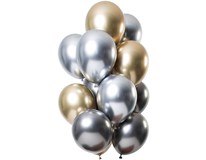 Balóny Metallic Shine 33 cm onyx 12 ks