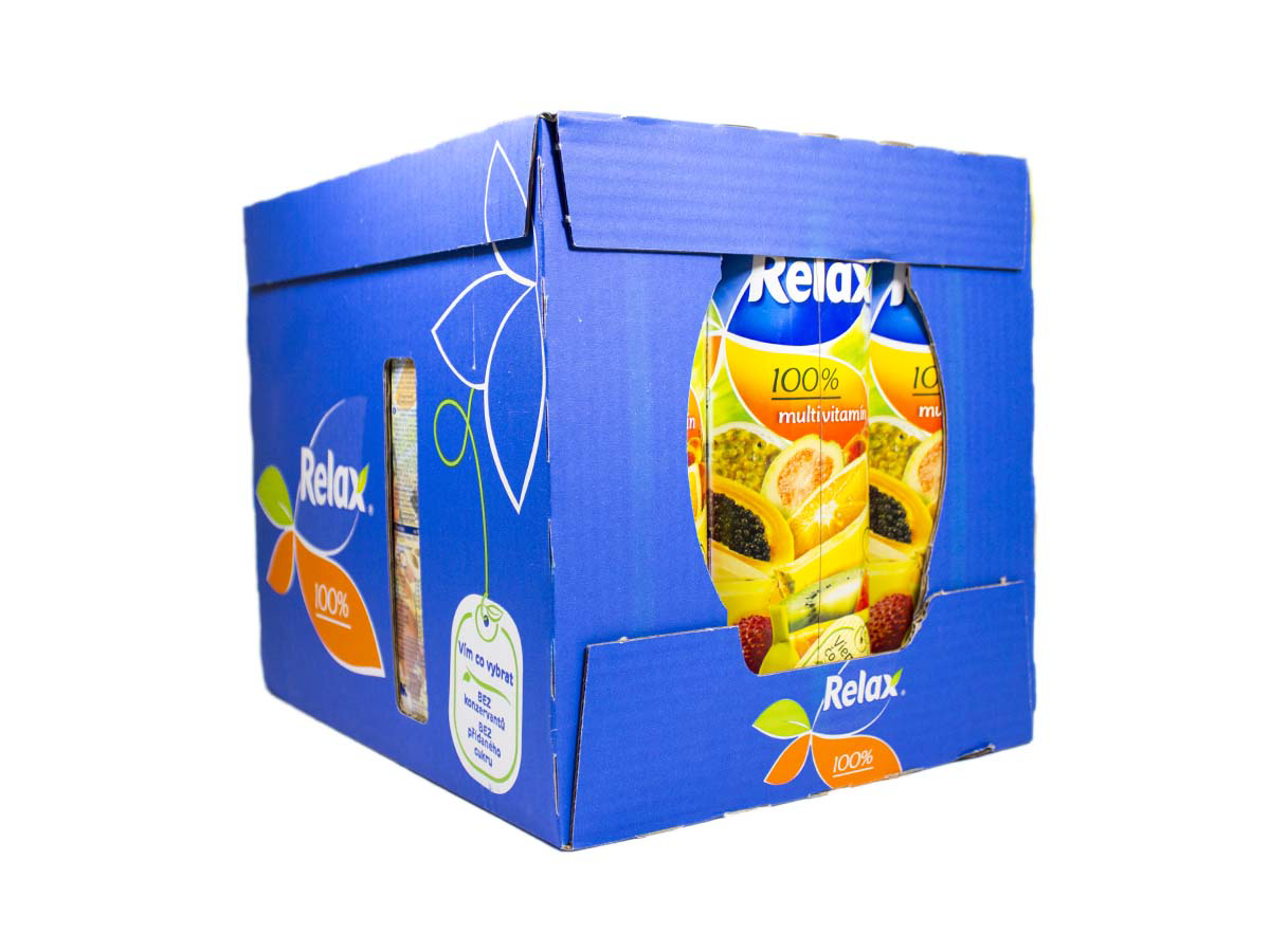 Relax Džús Multivitamín 100 % 12 x 1 l