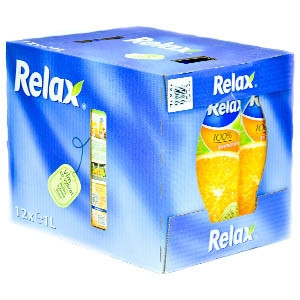 Relax džús pomaranč 100 % 12 x 1 l