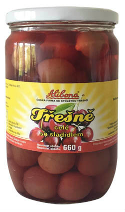 Alibona Čerešne so sladidlom 4 x 660 g